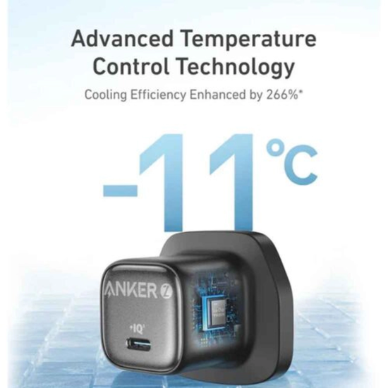 تصویر شارژر دیواری 30 وات تک پورت انکر مدل B2698 به همراه کابل شارژ USB-C به USB-C