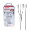 کابل تبدیل USB به USB-C | microUSB | لایتنینگ تسکو مدل TCT 111 به طول 1.2 متر - تصویر دوم