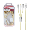 کابل تبدیل USB به USB-C | microUSB | لایتنینگ تسکو مدل TCT 111 به طول 1.2 متر - تصویر سوم