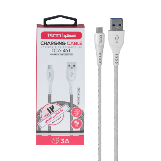 تصویر کابل تبدیل USB به MicroUSB تسکو مدل TCA 461