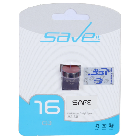 تصویر فلش مموری سیو ایت مدل Safe USB2.0 ظرفیت 16 گیگابایت