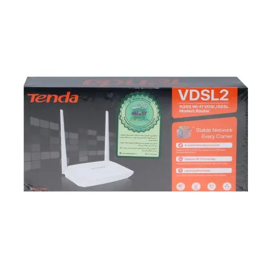 تصویر مودم روتر VDSL/ADSL بی سیم N300 تندا مدل V300