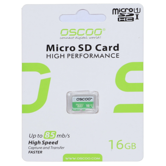 تصویر کارت حافظه microSDHC اسکو مدل High Performance کلاس 10سرعت UHS-I U1 85MBps ظرفیت 16 گیگابایت