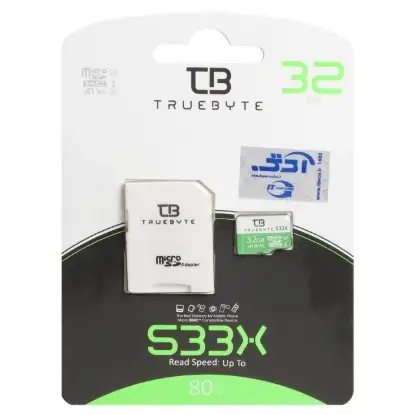 نمایش جزئیات کارت حافظه microSDHC تروبایت مدل UHS-I U1 80MB/S-533X ظرفیت 32 گیگابایت