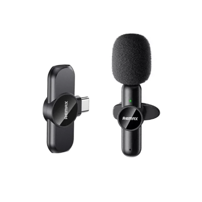 نمایش جزئیات میکروفن یقه‌ای بی‌سیم ریمکس مدل K09-USB-C
