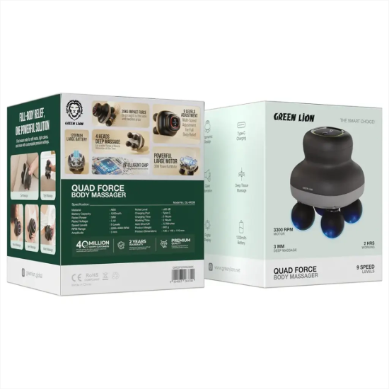 تصویر ماساژور گرین لاین مدل Quad Force GNQDFORMG38BK