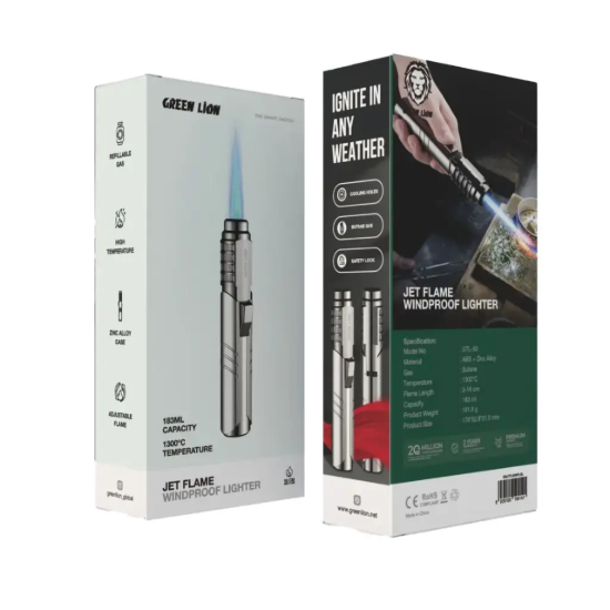 تصویر فندک اتمی گرین لاین مدل Jet Flame GNJTFLMWPLSL