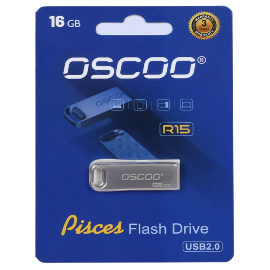 تصویر فلش مموری OSCOO مدل R15 ظرفیت 16 گیگابایت