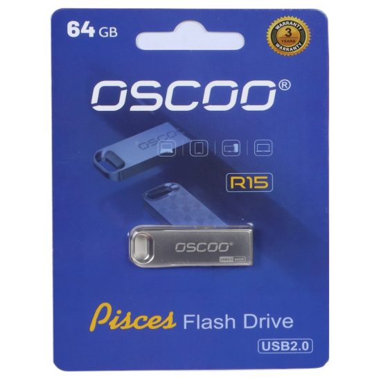 تصویر فلش مموری اوسکو مدل R15 USB2.0 ظرفیت 64 گیگابایت