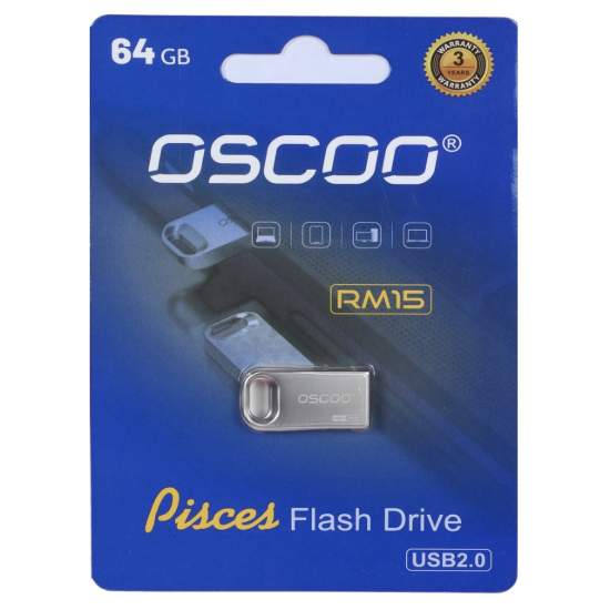 تصویر فلش مموری اوسکو مدل RM15 USB2.0 ظرفیت 64 گیگابایت