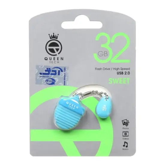 تصویر فلش مموری کویین تک مدل SWEET USB2.0 ظرفیت 32 گیگابایت