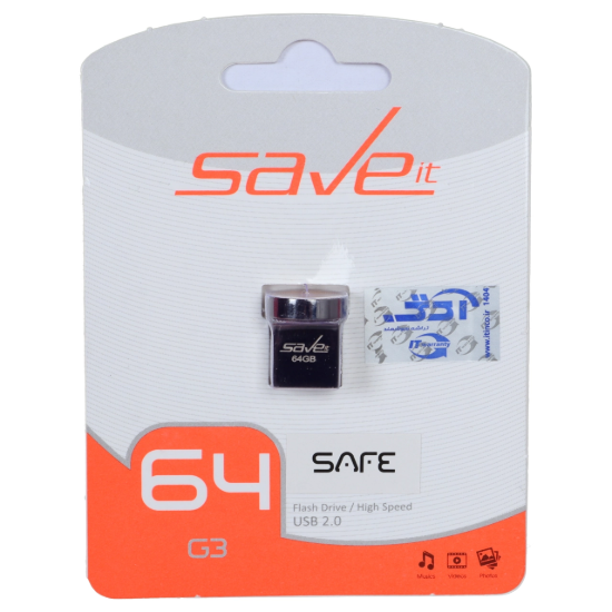 تصویر فلش مموری سیو ایت مدل Safe USB2.0 ظرفیت 64 گیگابایت
