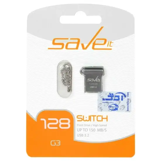 تصویر فلش مموری سیو ایت مدل Switch USB3.2 ظرفیت 128 گیگابایت