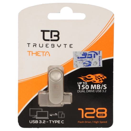 تصویر فلش مموری تروبایت مدل THETA USB3.2 ظرفیت 128 گیگابایت