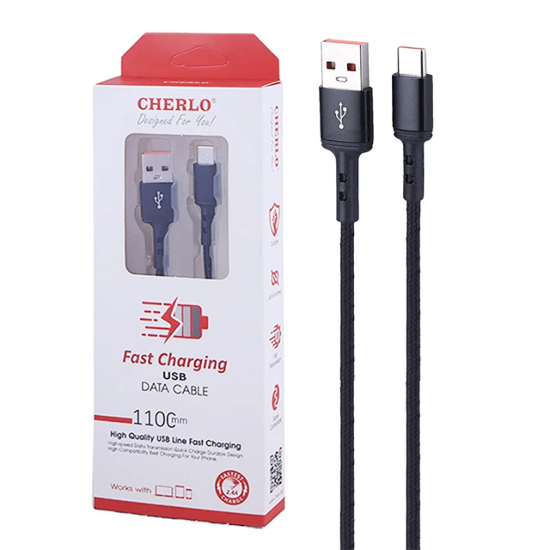 تصویر کابل تبدیل USB به USB-C چرلو مدل CH-TC05 به طول 1.1 متر