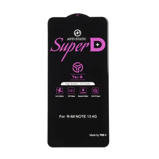 تصویر گلس گوشی موبایل شیشه ای یس پلاس مدل Super D Anti Static